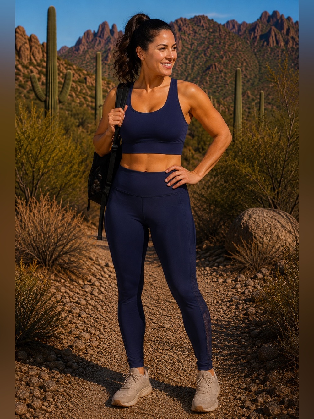 lululemon athletica Navy Blue High-Rise Mesh Leggings